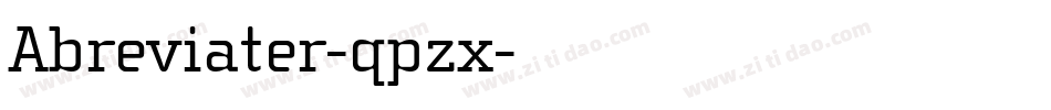 Abreviater-qpzx字体转换