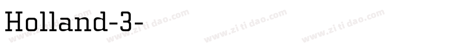 Holland-3字体转换