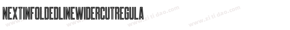 NextInFoldedLineWiderCutRegular-1V6e字体转换