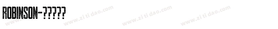 Robinson字体转换