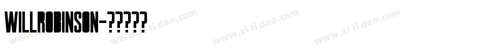WillRobinson字体转换