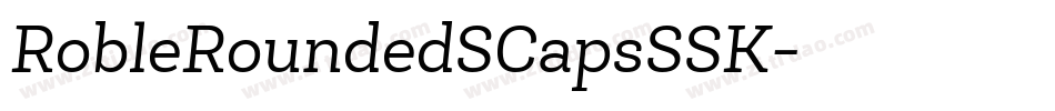 RobleRoundedSCapsSSK字体转换