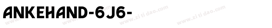 Ankehand-6j6字体转换