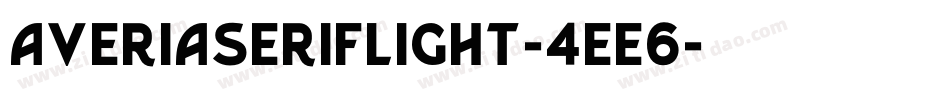 AveriaserifLight-4ee6字体转换