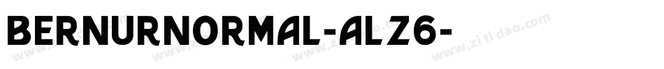 BernurNormal-ALZ6字体转换