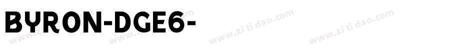 Byron-dGE6字体转换
