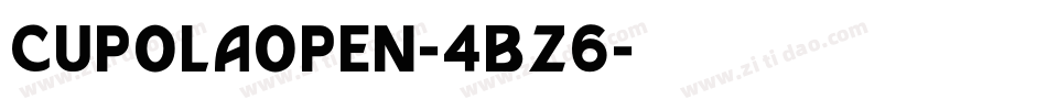 Cupolaopen-4BZ6字体转换