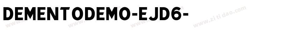 DementoDemo-ejd6字体转换