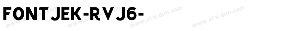 Fontjek-RVJ6字体转换
