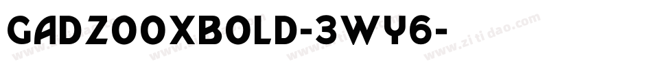 GadzooxBold-3wy6字体转换