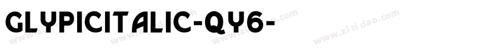 GlypicItalic-qY6字体转换