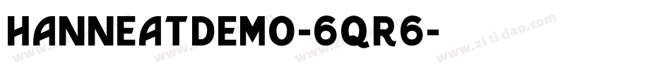 HanneatDemo-6qr6字体转换