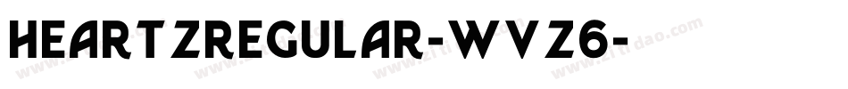 HeartzRegular-wVZ6字体转换