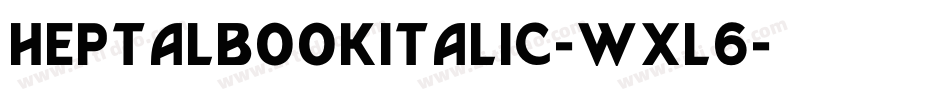 HeptalBookItalic-wXL6字体转换