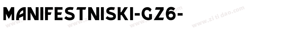 ManifestNiski-gz6字体转换