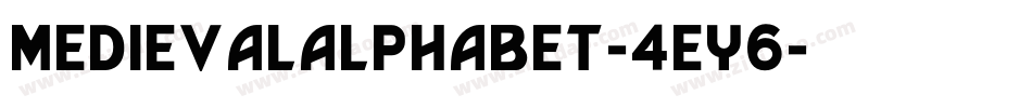 Medievalalphabet-4EY6字体转换