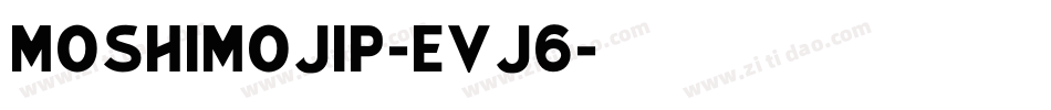 Moshimojip-evJ6字体转换