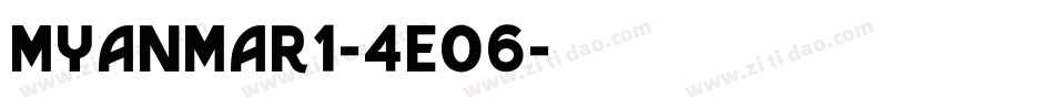 Myanmar1-4eO6字体转换
