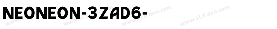 Neoneon-3zaD6字体转换