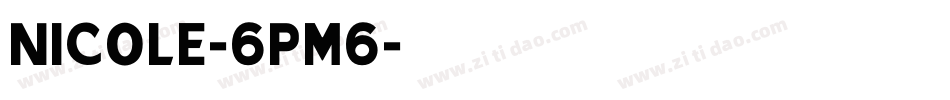 Nicole-6Pm6字体转换