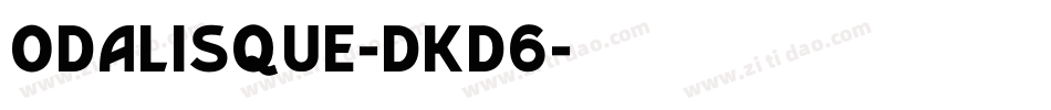 Odalisque-dKD6字体转换
