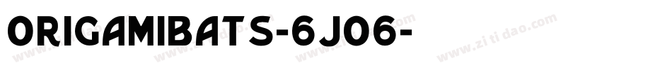Origamibats-6jO6字体转换