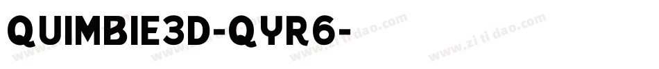 Quimbie3D-qYR6字体转换