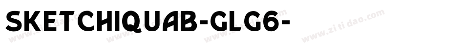 Sketchiquab-glG6字体转换