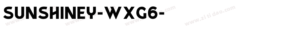 Sunshiney-wxg6字体转换