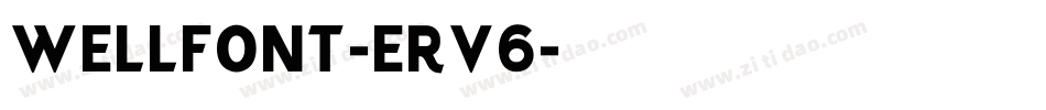 Wellfont-erv6字体转换