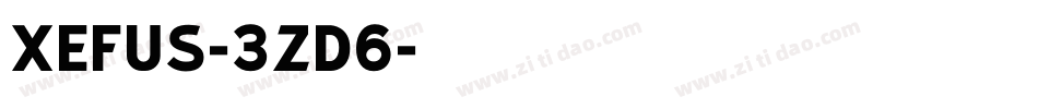 Xefus-3zD6字体转换