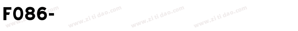 f086字体转换