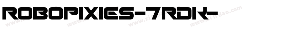 Robopixies-7RdK字体转换
