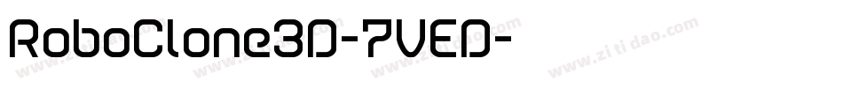 RoboClone3D-7VED字体转换