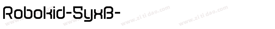 Robokid-5yxB字体转换