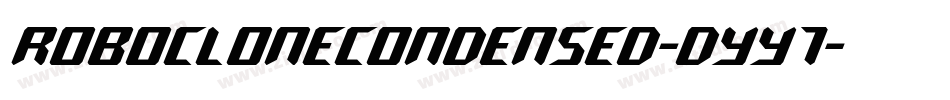 RoboCloneCondensed-dYy7字体转换