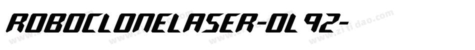 RoboCloneLaser-oL9z字体转换