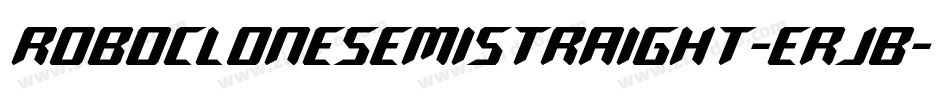 RoboCloneSemiStraight-erjB字体转换