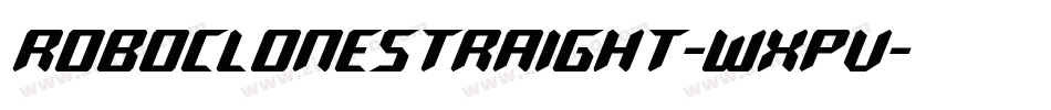 RoboCloneStraight-WxPv字体转换