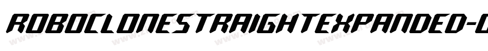 RoboCloneStraightExpanded-O0J3字体转换 RoboCloneStraightExpanded-O0J3字体转换