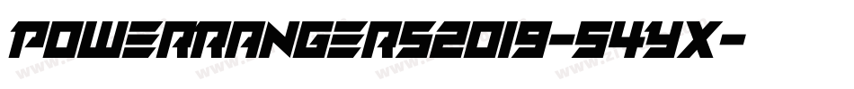 PowerRangers2019-54Yx字体转换