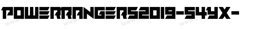 PowerRangers2019-54Yx字体转换