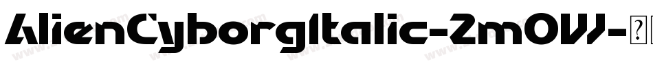 AlienCyborgItalic-2mOW字体转换