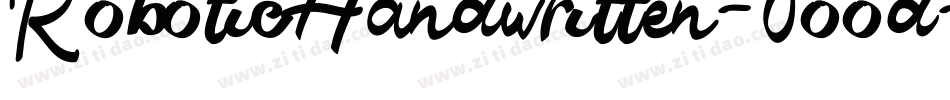 RoboticHandwritten-0ood字体转换