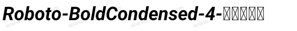 Roboto-BoldCondensed-4字体转换