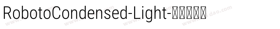 RobotoCondensed-Light字体转换