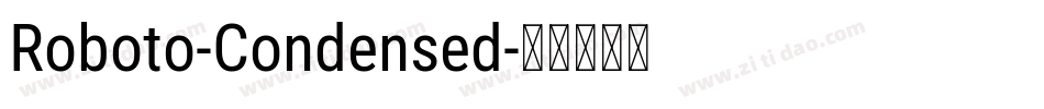 Roboto-Condensed字体转换