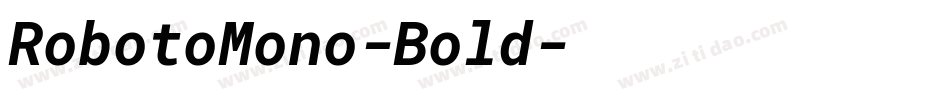 RobotoMono-Bold字体转换