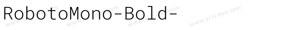 RobotoMono-Bold字体转换