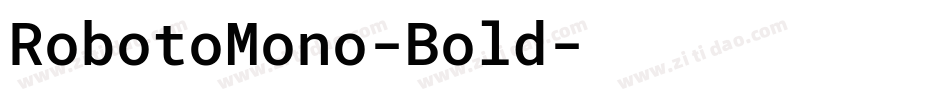 RobotoMono-Bold字体转换